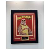 Hulk Hogan Framed Photo W/ Facsimile Signature