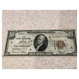 1929 $10 Boston Federal Reserve Bank Note