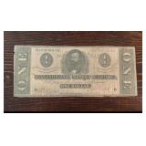 1864 $1 Confederate State of America Note