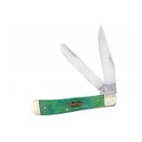 Steel Warrior Green Smoothbone Trapper Knife