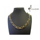Talidara Two-Tone Large Paper Clip Necklace
