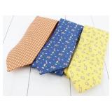 Hermes 3 Piece Tie Set 100% Silk