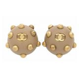 Chanel Coco Studded Clip-on Earrings
