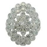 Platinum 3.22 ct Natural VS Brilliant Diamond Ring