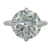 Platinum 4.82 ct Round VS Lab Diamond Ring