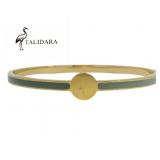 Talidara Thin Sage Cuff Bracelet