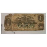 One Dollar State of Alabama Bank Note