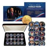 Donald Trump 24K Gold Plated Quarter Set