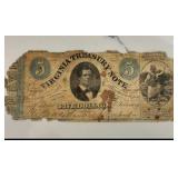 $5 Virginia Treasury Note