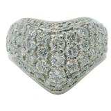 Platinum 2.02 ct Natural Brilliant Diamond Ring