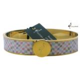 Talidara Wide Cuff Colorful Checkerboard Bracelet