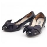 Prada Ribbon Black Pumps