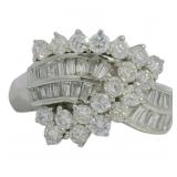 Platinum 1.70 ct Natural VS Diamond Ring