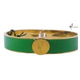 Talidara Wide Green Cuff Bracelet