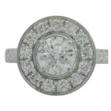 14kt Gold 2.69 ct Round VS Lab Diamond Ring