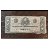 1862 $1 Confederate States of America Note