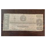 1863 $2 Confederate States of America Note