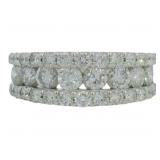 Platinum 2.00 ct Natural Brilliant Diamond Ring