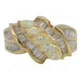 18kt Gold 1.61 ct Natural VS Diamond Ring