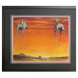 The Elephants Framed Giclee by Salvador Dali
