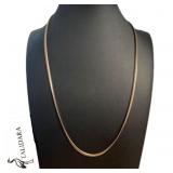 Talidara Rose Toned Snake Chain Necklace