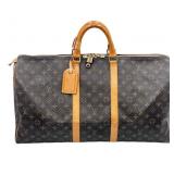 Louis Vuitton Monogram Keepall 55 Boston Bag