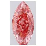 Marquise Vivid Pink Cut 1.34 ct VS Lab Diamond
