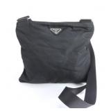 Prada Tessuto Nylon Leather Shoulder Bag