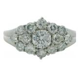 Platinum 1.22 ct Natural Brilliant Diamond Ring