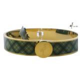 Talidara Wide Cuff Plaid Bracelet