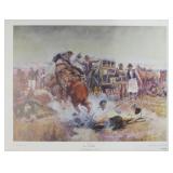 Bronc to Breakfast Print by C.M. Russell