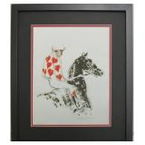 Horse Jockey Framed Giclee by Leroy Neiman