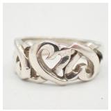 Tiffany & Co. Loving Heart Ring Size 4.5