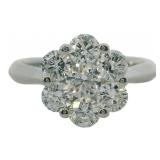 Platinum 1.50 ct Natural VS Diamond Ring