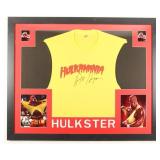 Autographed Hulk Hogan Framed Shirt Display