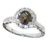 14kt Gold 2.30 ct GIA Pink Sapphire & Diamond Ring