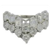 Platinum 1.06 ct Natural VS Brilliant Diamond Ring