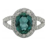 10kt Gold 3.41 ct  Alexandrite & Diamond Ring