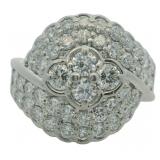 Platinum 2.00 ct Natural VS Brilliant Diamond Ring