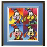 Goofy Suite of 4 Framed Giclee by Peter Max