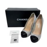 Chanel Two-color High Heel Pumps Size 38