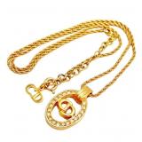 Christian Dior CD Logo Necklace