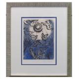 Adam & Eve Framed by Marc Chagall
