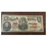 1907 United States $5 Legal Tender Note