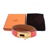 Hermes Kelly Double Tour Leather Bracelet