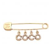 Chanel Rhinestone Brooch