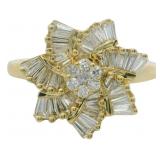 18kt Gold 1.00 ct Natural Brilliant Diamond Ring