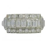 Platinum .93 ct Natural VVS Diamond Ring
