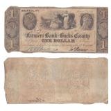 1863 One Dollar State of Alabama Note