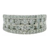 Platinum 1.12 ct Natural VS Brilliant Diamond Ring